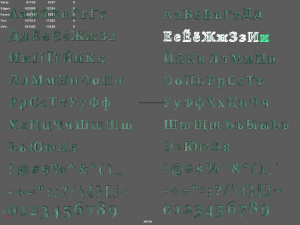 russian and ukrainian letters - bronze corroded 3D-Modell