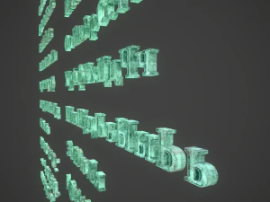 russian and ukrainian letters - bronze corroded 3D Model