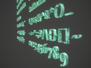 russian and ukrainian letters - bronze corroded 3D-Modell