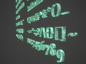russian and ukrainian letters - bronze corroded 3D Model