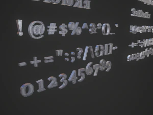 russian and ukrainian letters - iron 3D Model