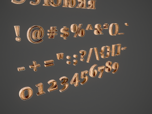 russian and ukrainian letters - woods 3D Model