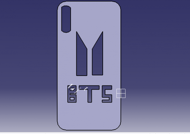 bts iphone x case 3d 3D मॉडल .c4d .max .obj .3ds .fbx .stl .blend 
