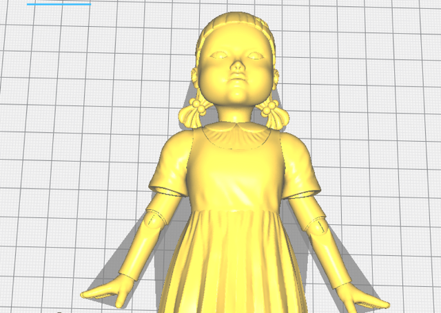 squid game doll 3Dプリントモデル .c4d .max .obj .3ds .fbx .stl .blend 