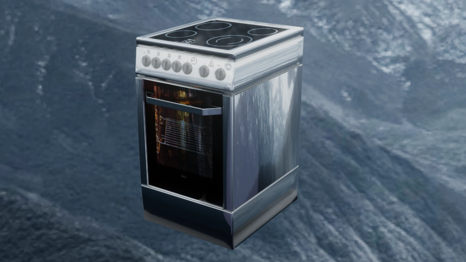 stove 3D Model .c4d .max .obj .3ds .fbx .stl .blend 