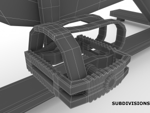 stationary spinning bicycle 3D मॉडल