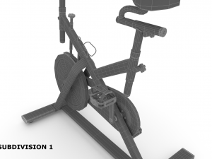 stationary spinning bicycle 3D मॉडल