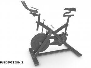 stationary spinning bicycle 3D मॉडल