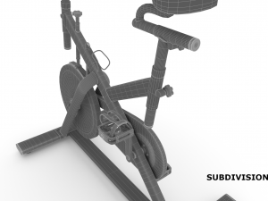 stationary spinning bicycle 3D मॉडल