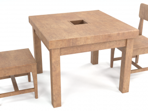 dining table Modello 3D