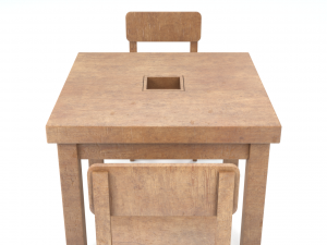 dining table Modello 3D