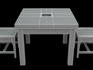 dining table Modello 3D