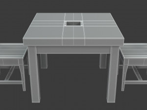 dining table Modello 3D