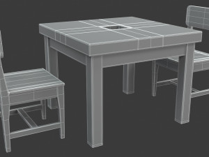 dining table Modello 3D