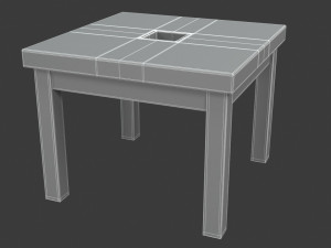 dining table Modello 3D