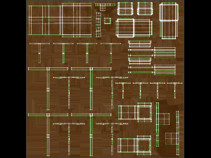 dining table Modello 3D