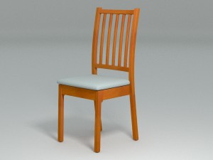 common chair 3D मॉडल