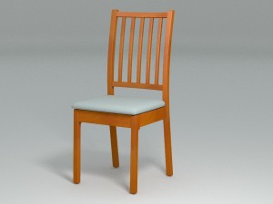 common chair 3D मॉडल