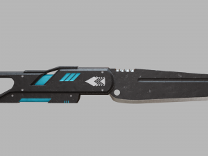 futuristic knife Model 3D