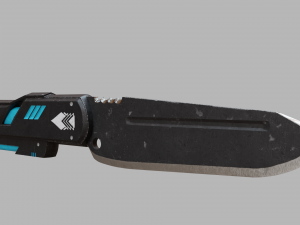 futuristic knife Model 3D