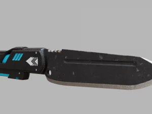 futuristic knife 3D Model
