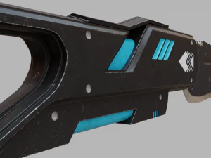 futuristic knife 3D Model
