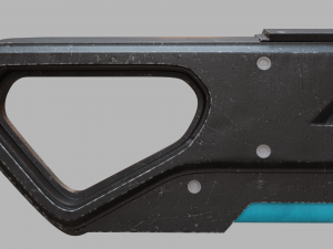 futuristic knife Model 3D