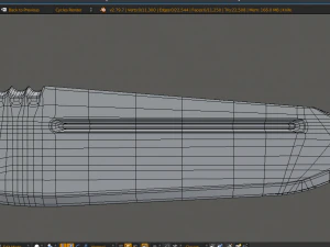 futuristic knife 3D Model