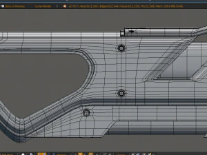 futuristic knife 3D Model