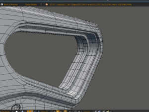 futuristic knife Model 3D