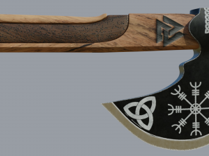 viking ax high poly pbr 3D Model
