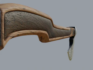 machado viking alto poli pbr Modelo 3D