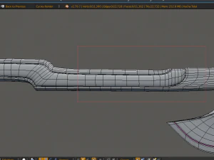 machado viking alto poli pbr Modelo 3D