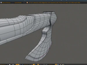 machado viking alto poli pbr Modelo 3D