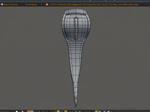 machado viking alto poli pbr Modelo 3D