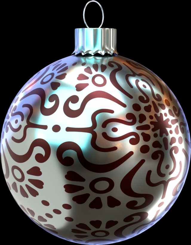christmas sphere 3D Model .c4d .max .obj .3ds .fbx .stl .blend
