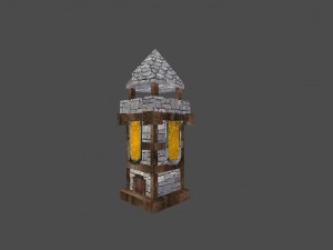 3d medieval tower 3D Model