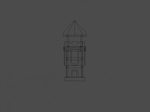 3d medieval tower 3D Model