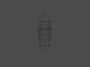 3d medieval tower 3D Model