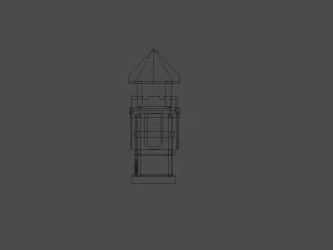 3d medieval tower 3D Model