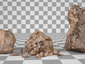 colección de piedras presagios 1 Modelo 3D