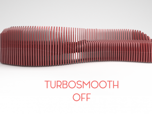 parametric wooden bench Model 3D