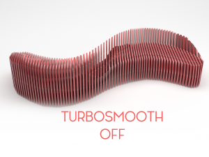 parametric wooden bench Model 3D