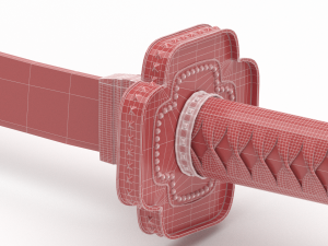 katana sword Modelo 3D