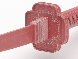 katana sword Modelo 3D