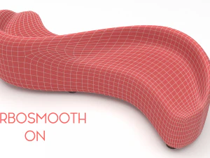 현대 소파 3D 모델