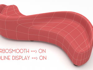modern sofa 3D मॉडल
