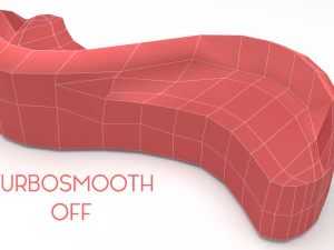 현대 소파 3D 모델