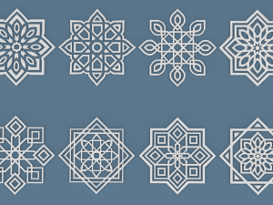 collection of arabic ornaments 3Dモデル