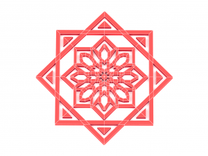 collection of arabic ornaments Modelo 3D